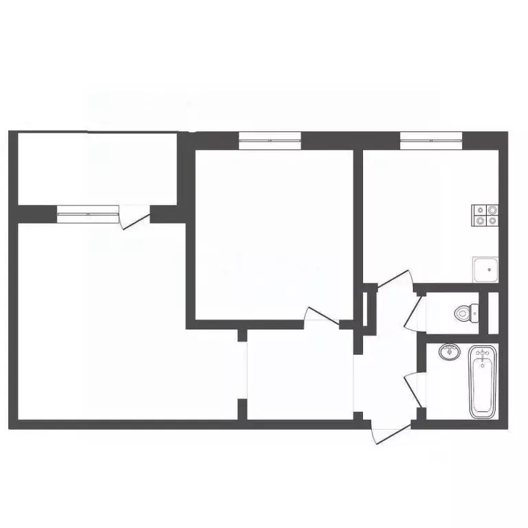 2-к кв. Алтайский край, Бийск Стахановская ул., 5 (54.1 м) - Фото 2