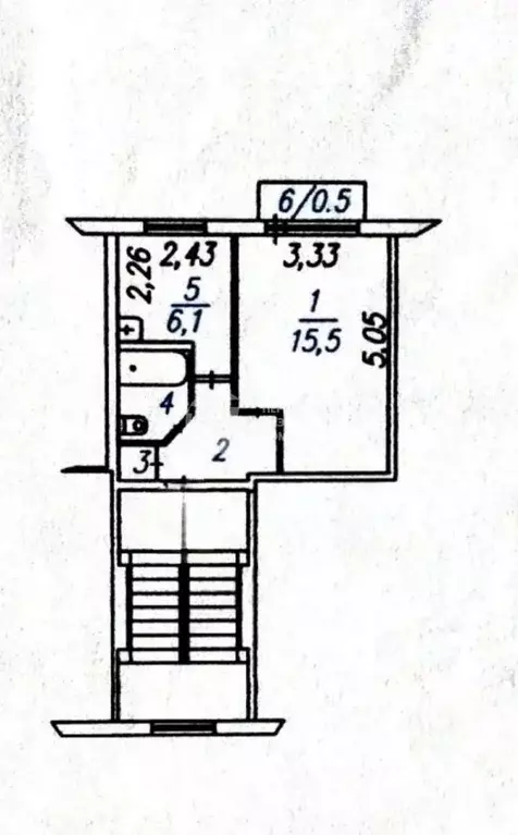 1-к кв. Новосибирская область, Искитим Подгорный мкр, 29 (28.9 м) - Фото 2