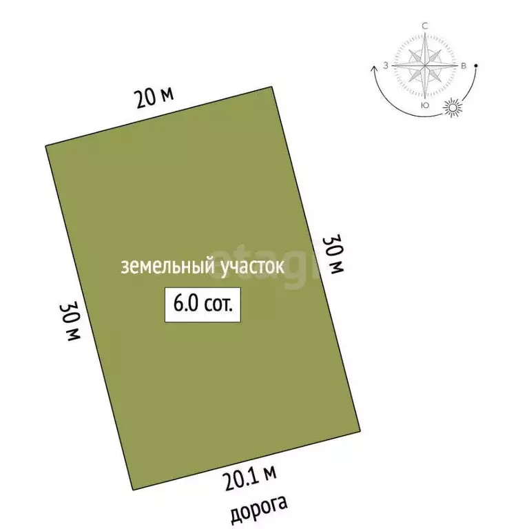 Участок в Ростовская область, Азовский район, Елизаветинское с/пос, ... - Фото 0