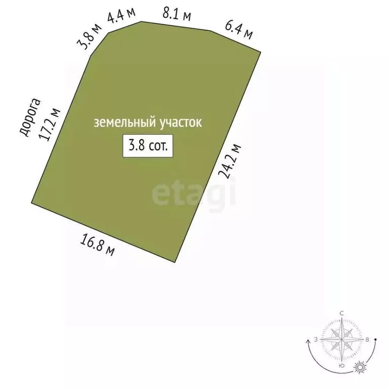 Участок в Крым, Феодосия Геолог-2 СПК, ул. Персиковая (3.82 сот.) - Фото 2