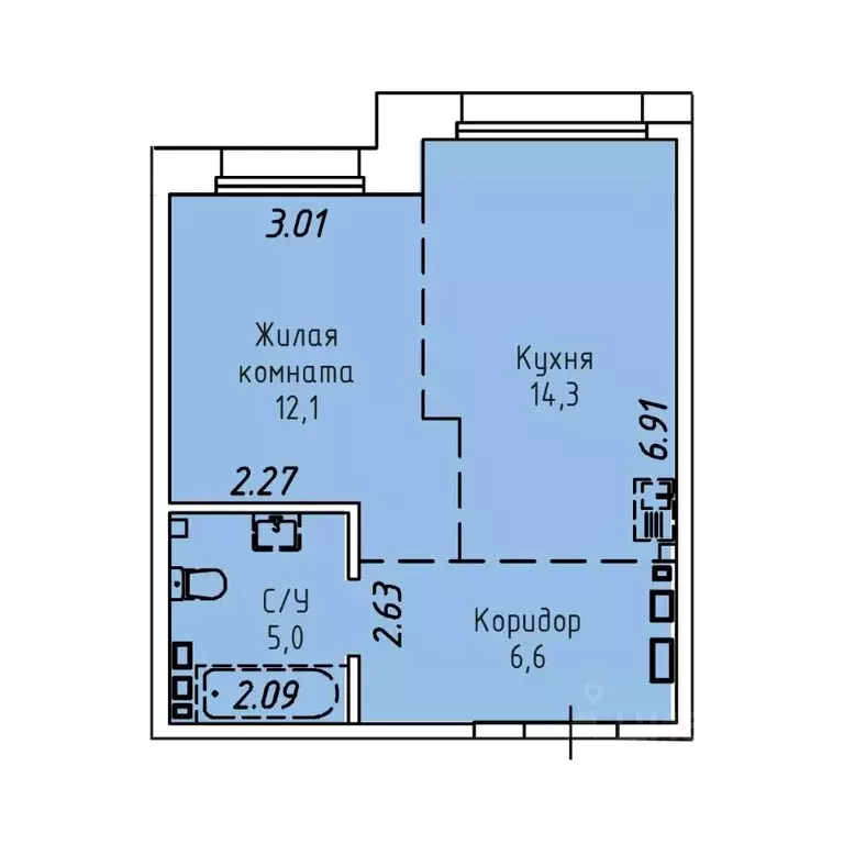 1-к кв. Иркутская область, Иркутск Култукская ул., 16 (38.0 м) - Фото 0