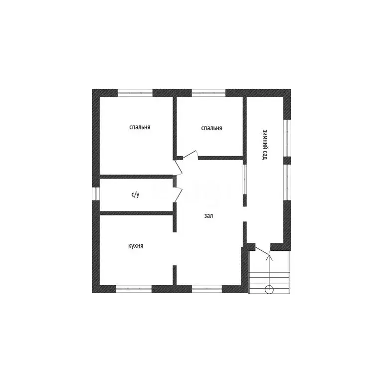 Дом в село Ташкиново, улица Чеверева (105 м) - Фото 1