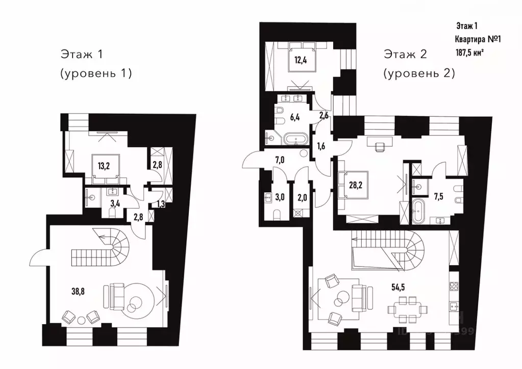 5-к кв. Москва Хлебный пер., 19 (187.5 м) - Фото 1