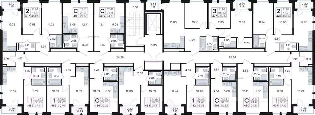 1-комнатная квартира: Нижний Новгород, Новинский сельсовет (30.91 м) - Фото 2