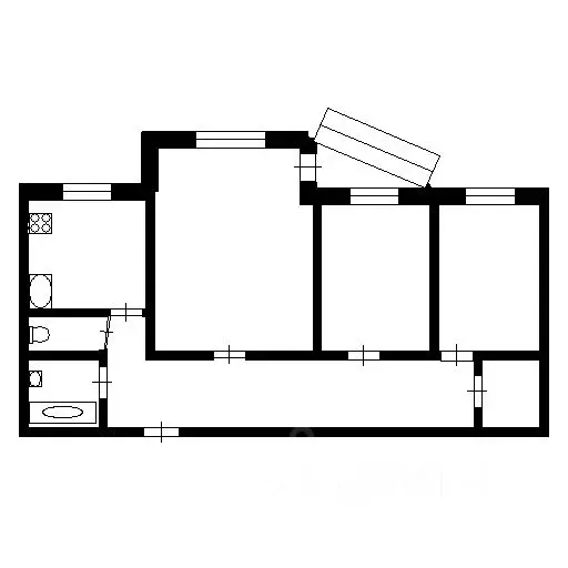 3-к кв. Ханты-Мансийский АО, Сургут просп. Ленина, 35 (79.8 м) - Фото 1
