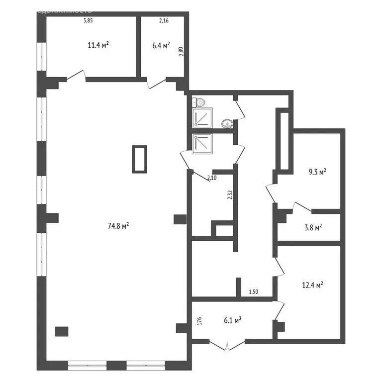 Помещение свободного назначения (143 м) - Фото 2