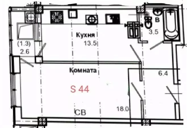 1-к кв. Ставропольский край, Пятигорск ул. Пестова (44.0 м) - Фото 0