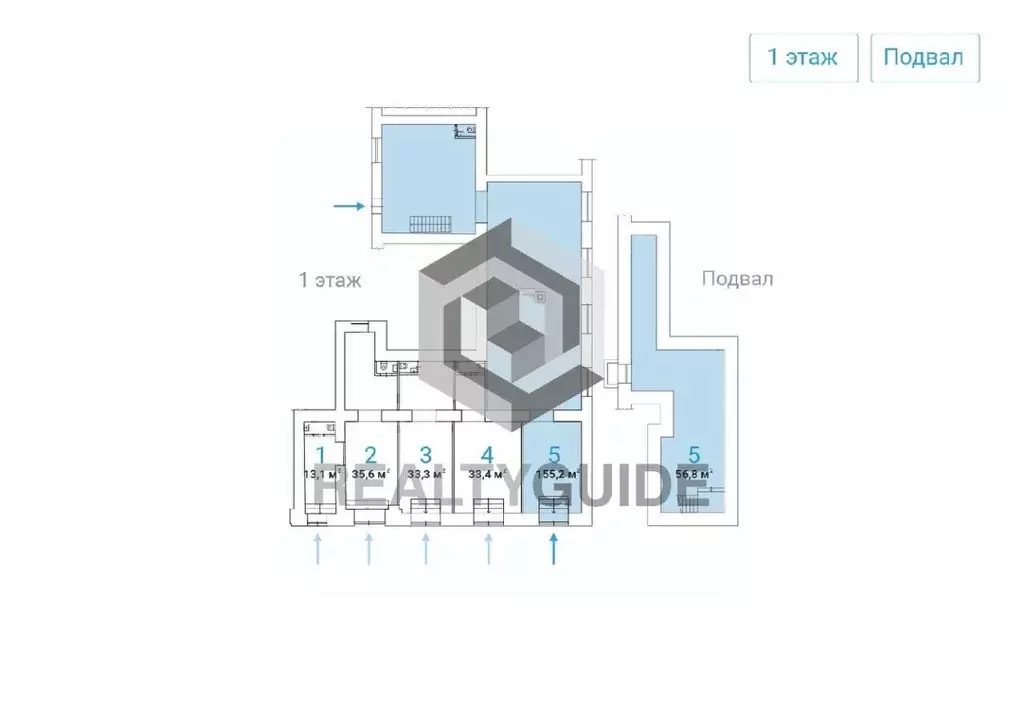 Торговая площадь в Москва Профсоюзная ул., 5/9 (212 м) - Фото 1