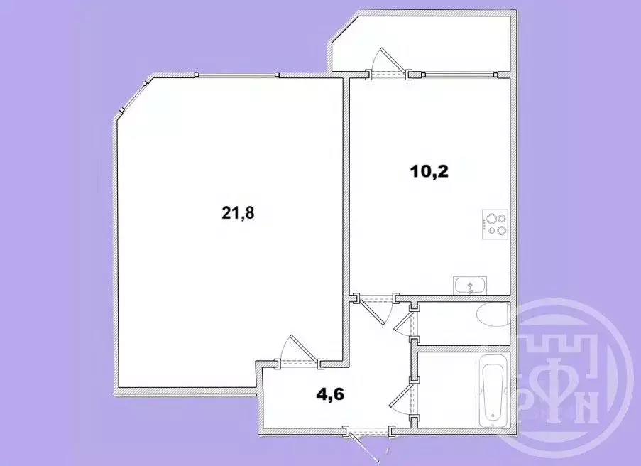 1-к кв. Ленинградская область, Сертолово Всеволожский район, Парковый ... - Фото 2