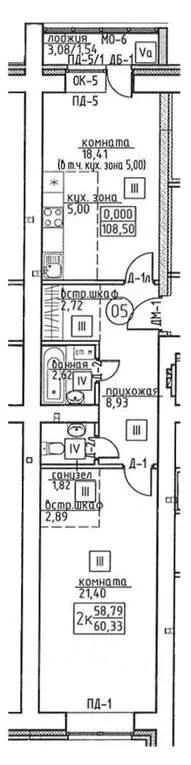 2-к кв. Томская область, Томск ул. Некрасова, 25 (60.33 м) - Фото 0
