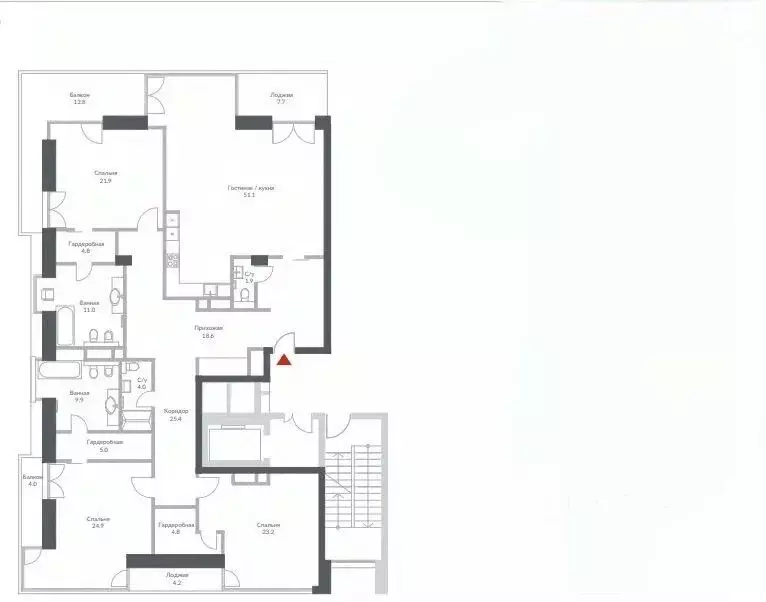 5-к кв. Москва Минская ул., 2Вк1 (210.0 м) - Фото 2