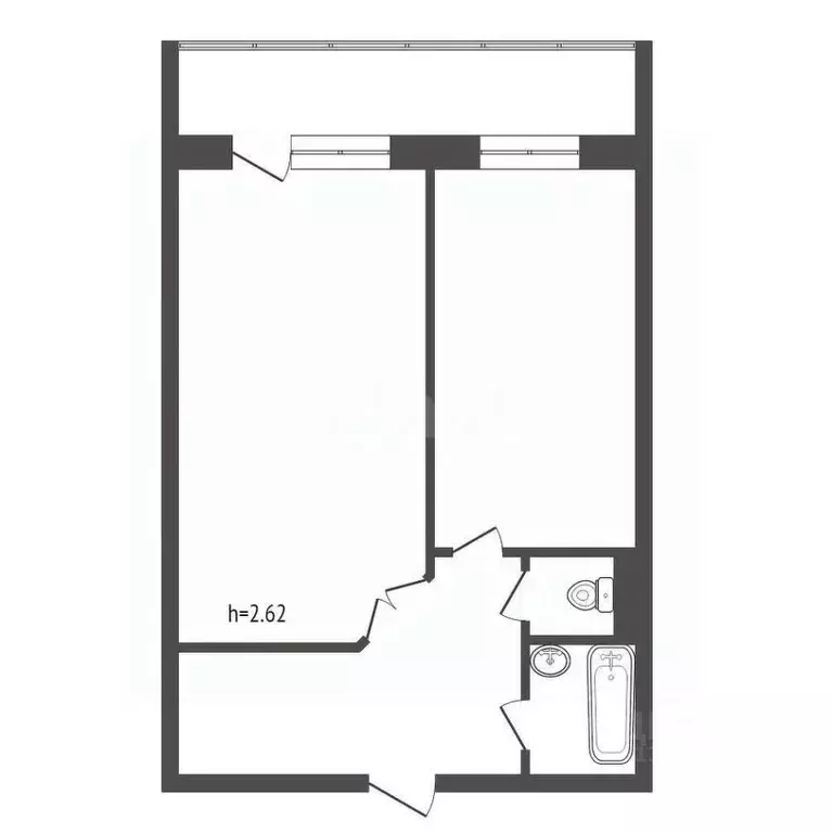 1-к кв. Красноярский край, Красноярск просп. 60 лет Образования СССР, ... - Фото 2