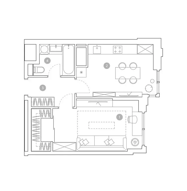 1-комнатная квартира: Москва, улица Миклухо-Маклая, вл23 (43.6 м) - Фото 2