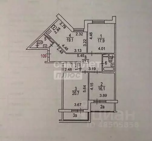 3-к кв. Москва Рублевское ш., 70к7 (101.3 м) - Фото 2