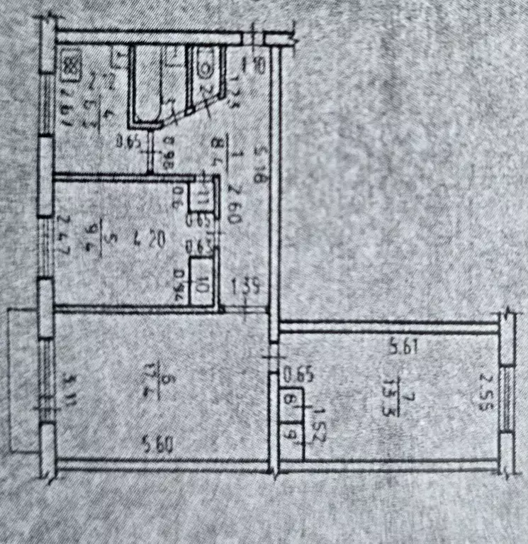3-к. квартира, 60,1 м, 4/5 эт. - Фото 0