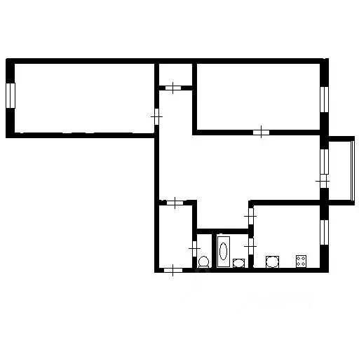 3-к кв. Нижегородская область, Кстово ул. Мира, 1 (56.9 м) - Фото 1