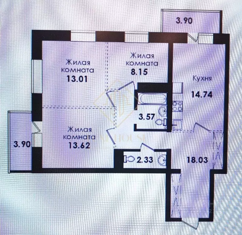 3-к кв. Иркутская область, Иркутск ул. Якоби, 8 (81.3 м) - Фото 1