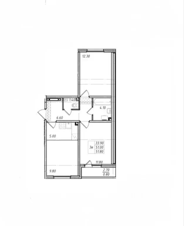 2-к кв. Ленинградская область, Всеволожское городское поселение, пос. ... - Фото 1