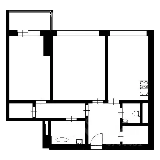 2-к кв. Москва Нахимовский просп., 22 (51.0 м) - Фото 2