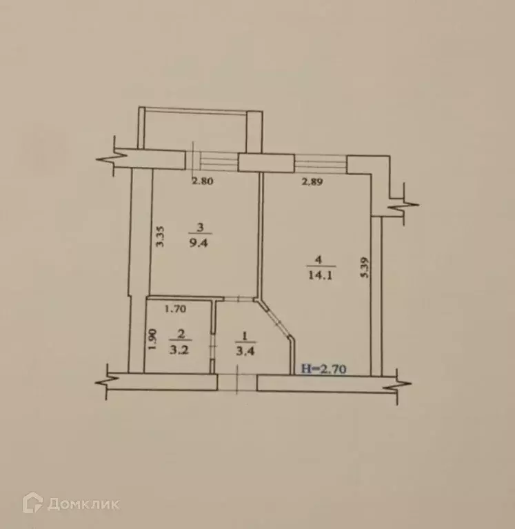 Продаётся 1-к квартира, 30.1 м - Фото 1