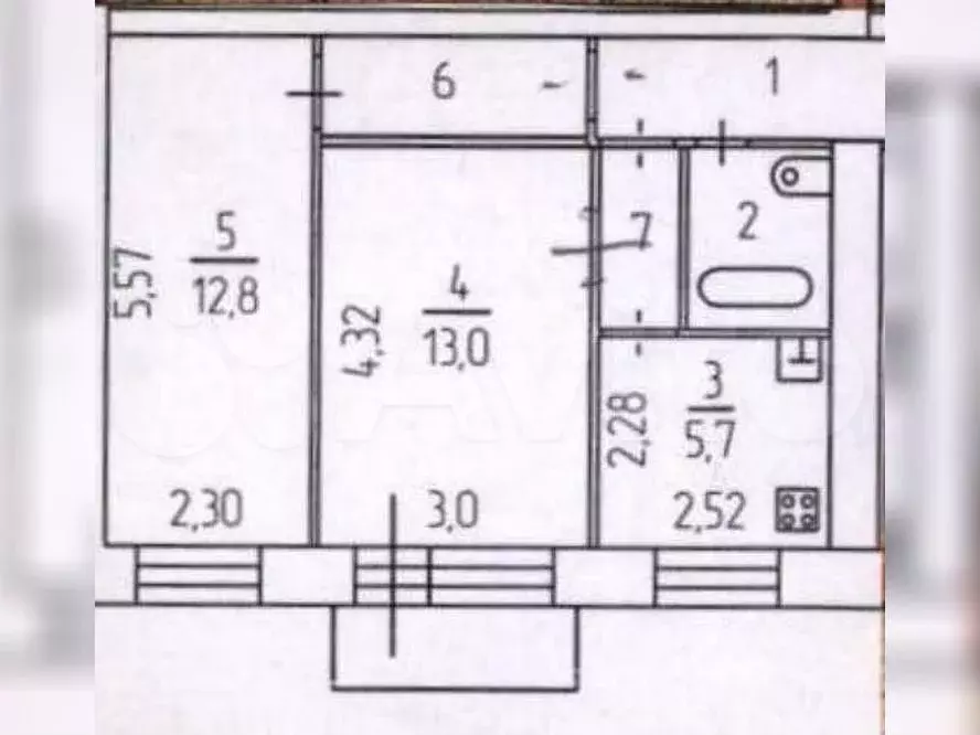 Аукцион: 1-к. квартира, 30,6 м, 5/5 эт. - Фото 0