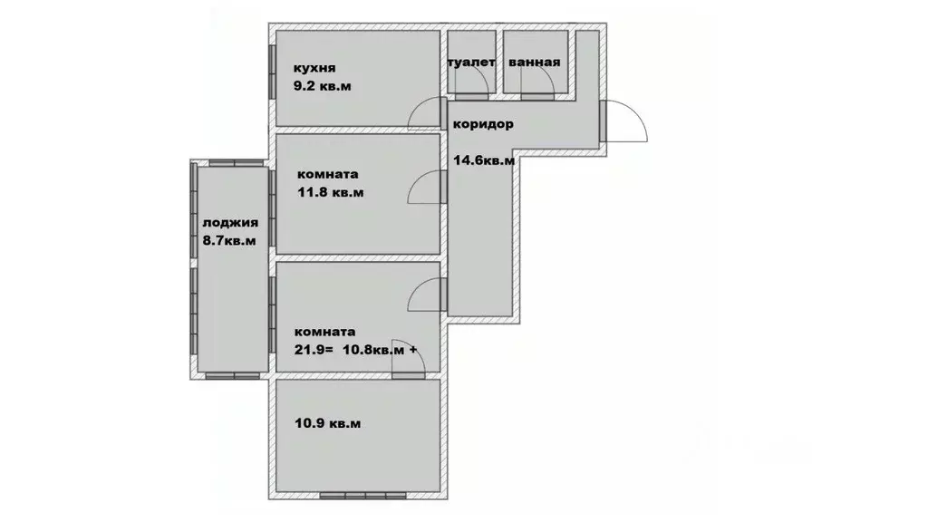 2-к кв. Санкт-Петербург ул. Русановская, 19к4 (60.8 м) - Фото 1