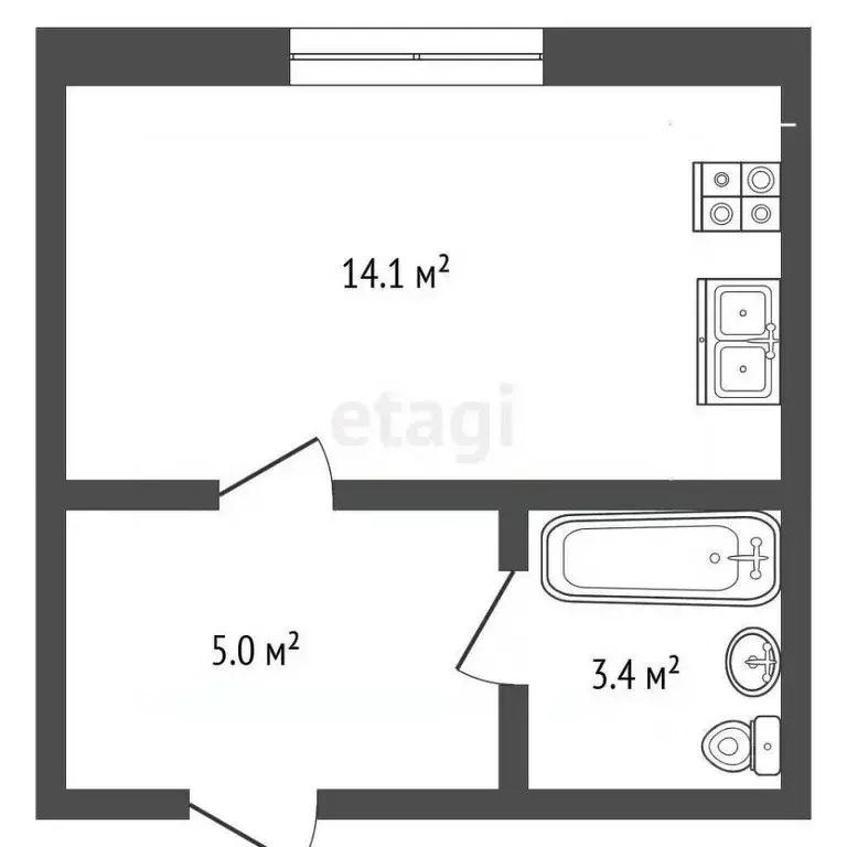Студия Архангельская область, Приморский муниципальный округ, пос. ... - Фото 2