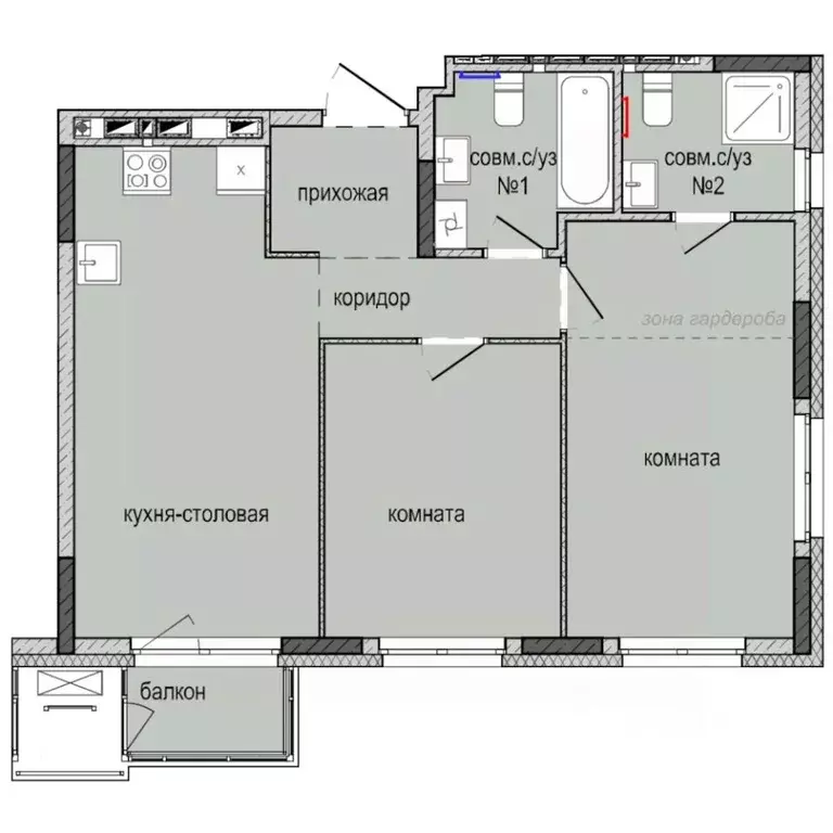 2-к кв. Удмуртия, Ижевск Культбаза жилрайон, 8-й мкр, Ежевика жилой ... - Фото 0