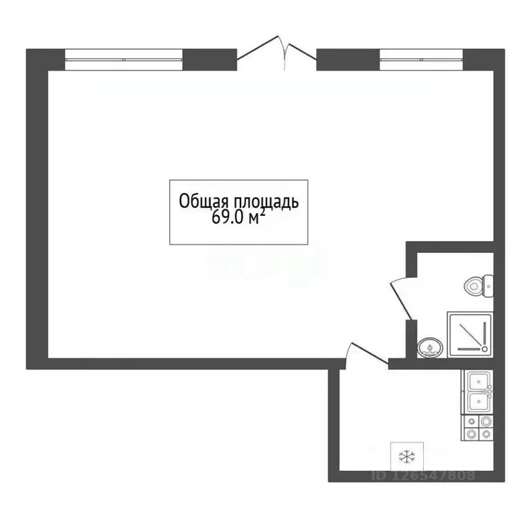 Помещение свободного назначения в Новосибирская область, Кольцово рп ... - Фото 2