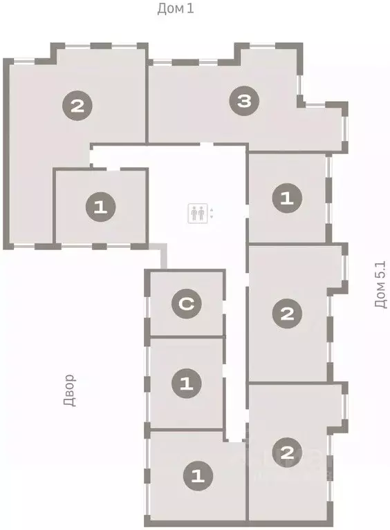1-к кв. Тюменская область, Тюмень Мысовская ул., 26к2 (35.23 м) - Фото 1