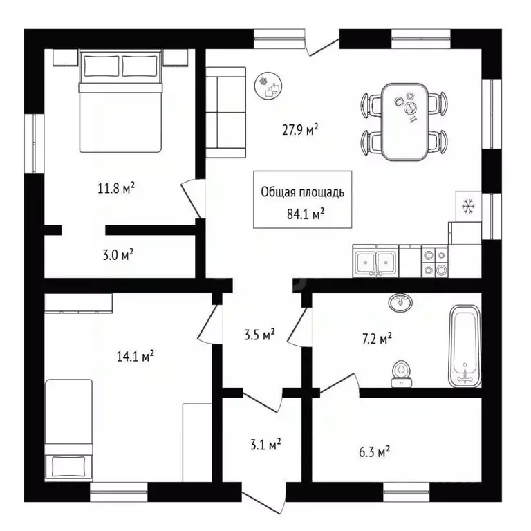 Дом в Новосибирская область, Новосибирский район, Кудряшовский ... - Фото 2