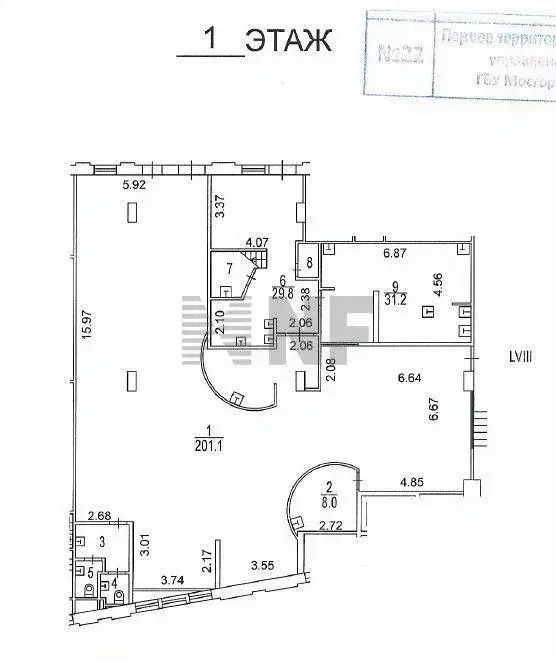 Торговая площадь в Москва Краснобогатырская ул., 90С1 (283 м) - Фото 1