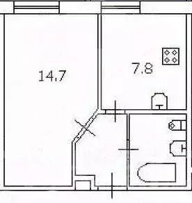 1-к кв. Санкт-Петербург просп. Королева, 47К1 (29.6 м) - Фото 2