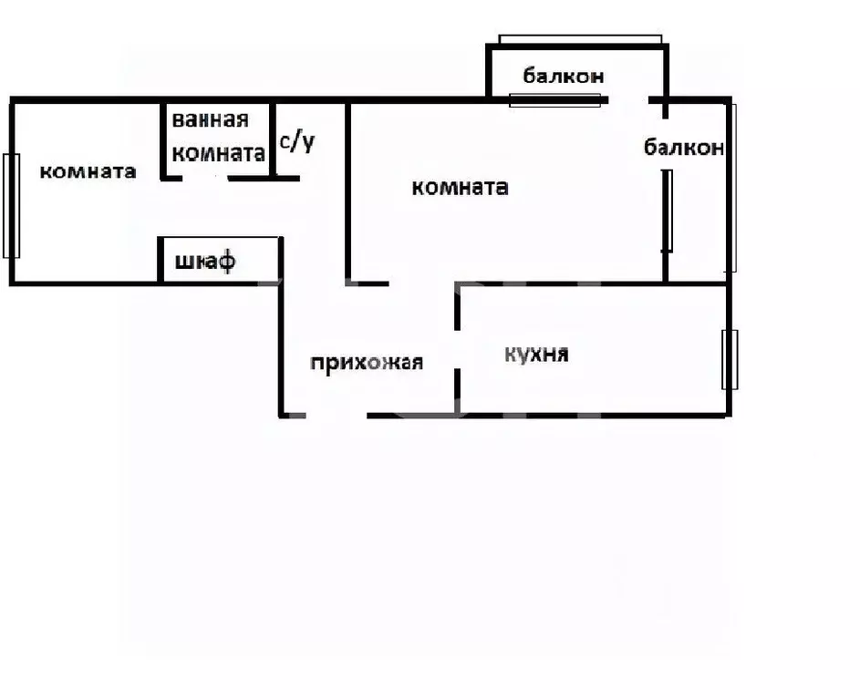 2-к кв. Тульская область, Тула ул. Токарева, 80 (50.0 м) - Фото 2