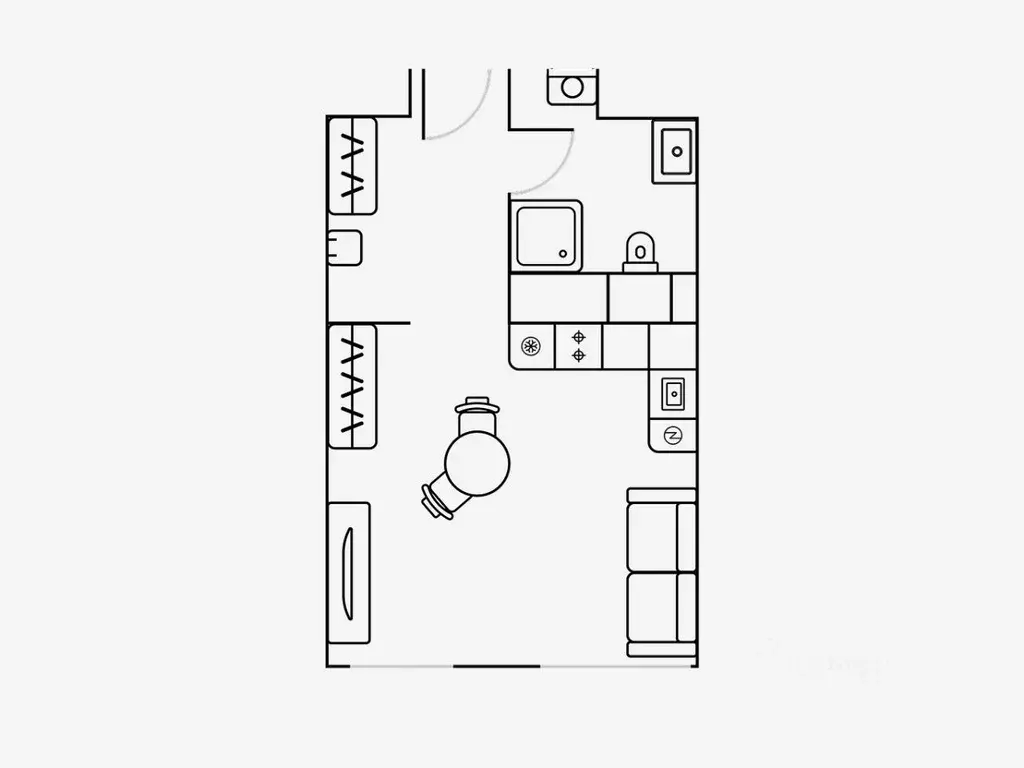 Студия Москва Шелепихинская наб., 34к4 (34.0 м) - Фото 2