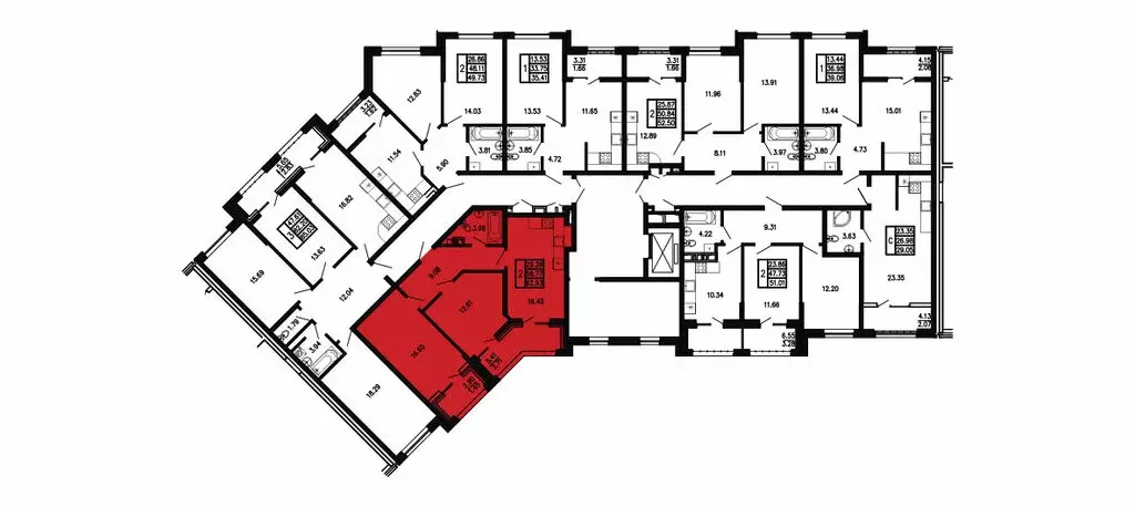 2-комнатная квартира: Приморский, ЖК Просторы Крыма (62.93 м) - Фото 2