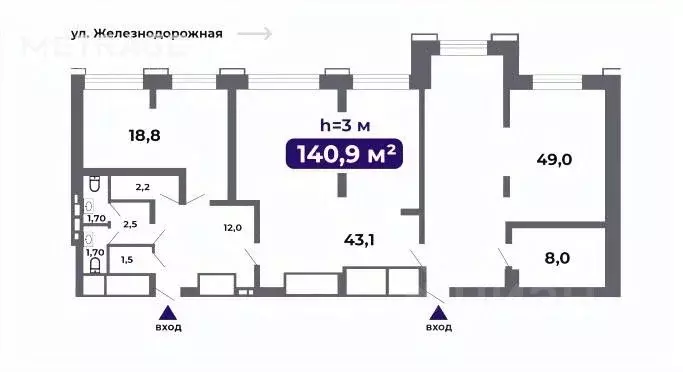 Офис в Новосибирская область, Новосибирск Железнодорожная ул., 18 (141 ... - Фото 2