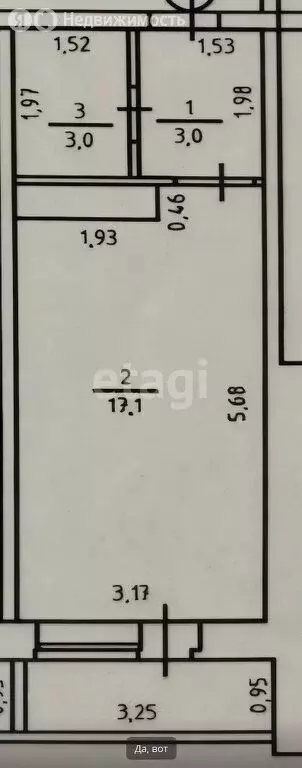 Квартира-студия: Ижевск, улица А.Н. Сабурова, 17 (23.1 м) - Фото 1
