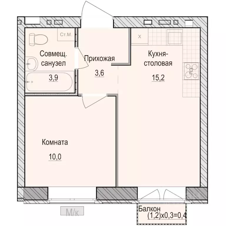 1-к кв. Удмуртия, Завьяловский район, с. Первомайский Санвилл жилой ... - Фото 1