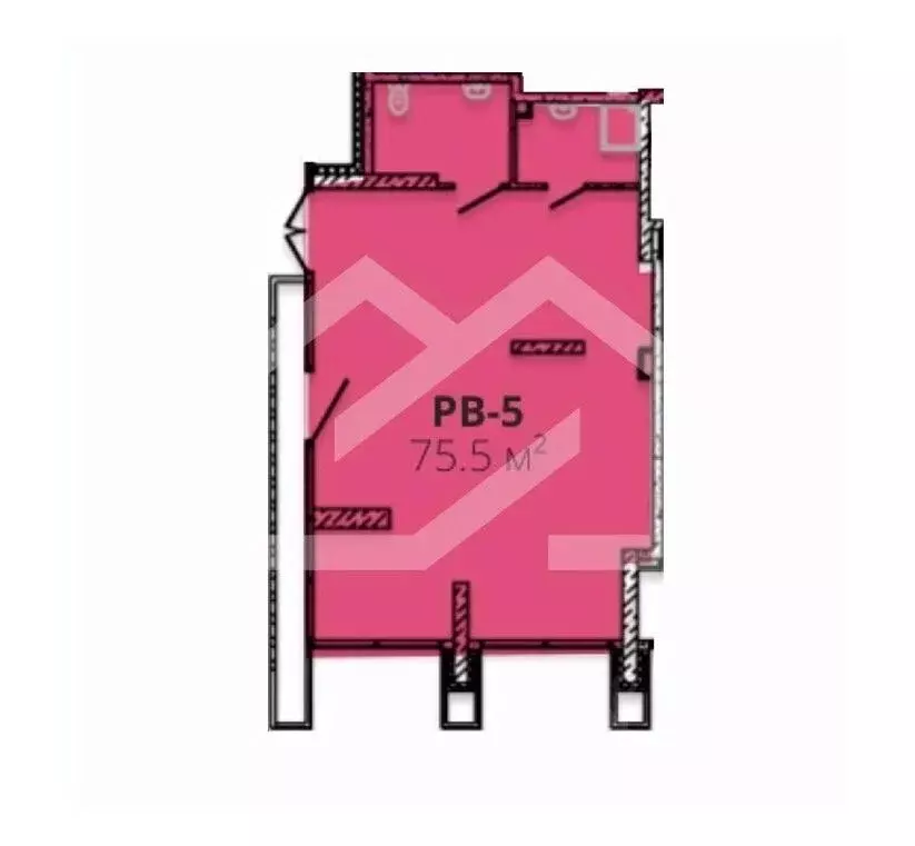 Торговая площадь в Москва Стоун Райз жилой комплекс (76 м) - Фото 2