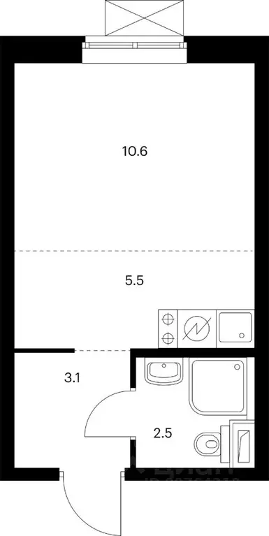 Студия Приморский край, Владивосток Снежный парк жилой комплекс (21.9 ... - Фото 1