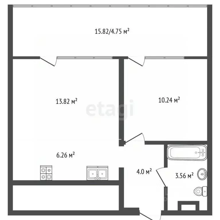 1-к кв. Крым, Алушта муниципальный округ, пос. Семидворье Стахеев ... - Фото 1