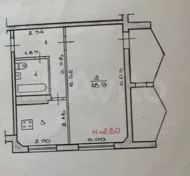 1-к. квартира, 39 м, 8/9 эт. - Фото 0