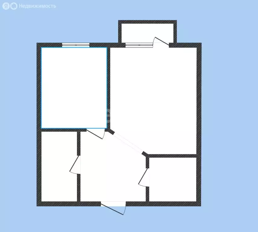 1-комнатная квартира: Губкин, улица Калинина, 8 (26.1 м) - Фото 2
