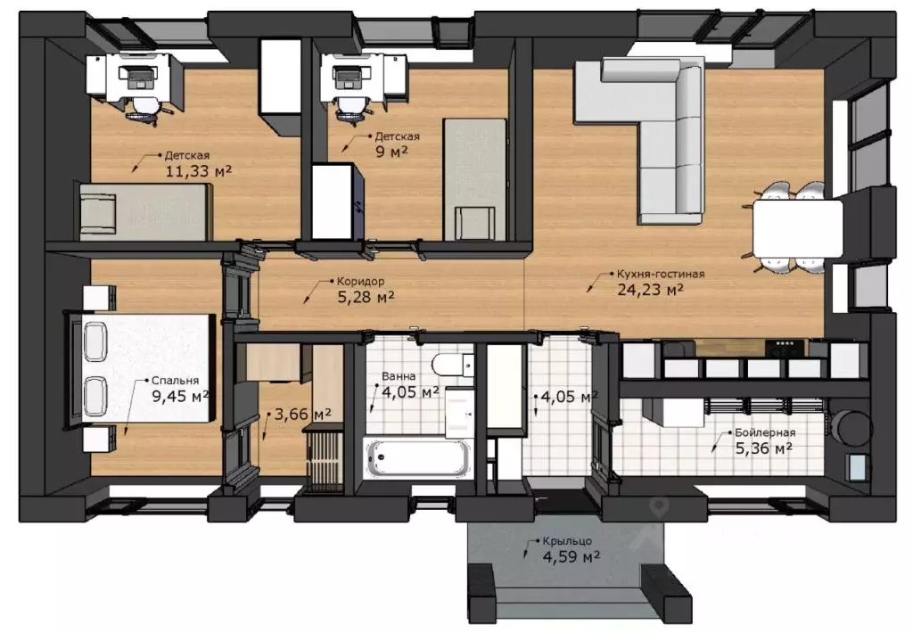Дом в Тульская область, Тула городской округ, д. Юрьево проезд 2-й, 18 ... - Фото 2