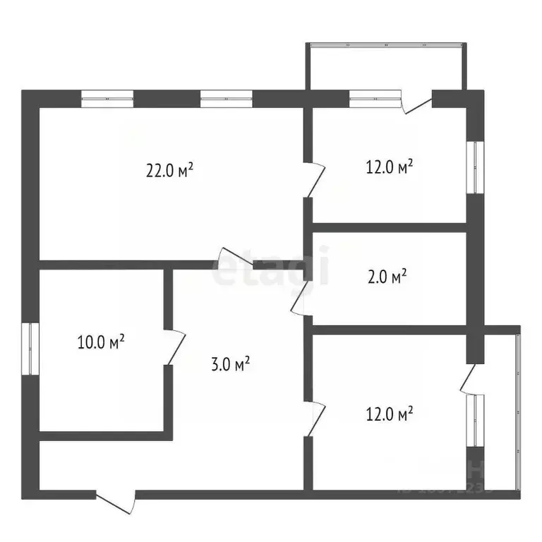 3-к кв. Башкортостан, Стерлитамак ул. Дружбы, 30Б (58.6 м) - Фото 2