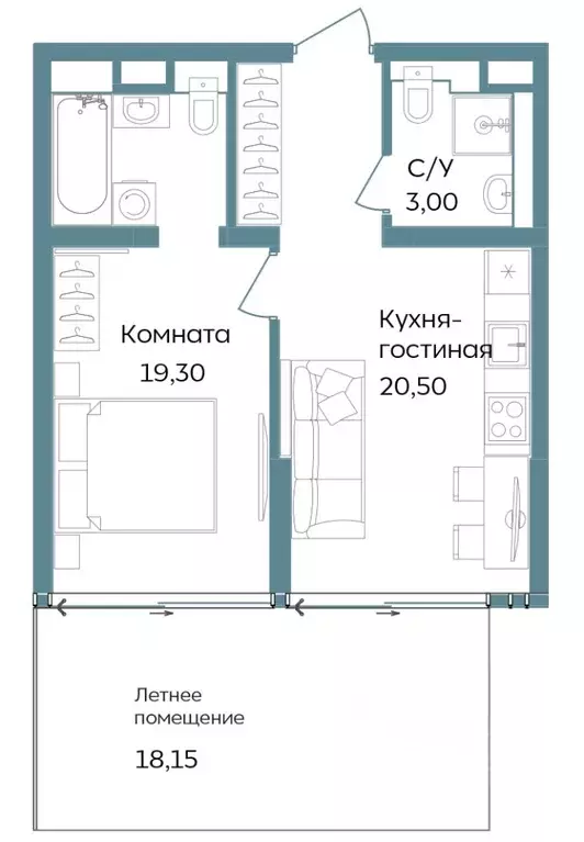 2-к кв. Крым, Саки ул. Морская (60.95 м) - Фото 0