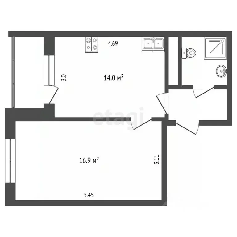 2-к кв. Московская область, Мытищи Осташковское ш., 22к6 (37.5 м) - Фото 2