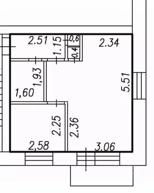 1-к кв. Кемеровская область, Новокузнецк ул. 40 лет ВЛКСМ, 54 (30.2 м) - Фото 2