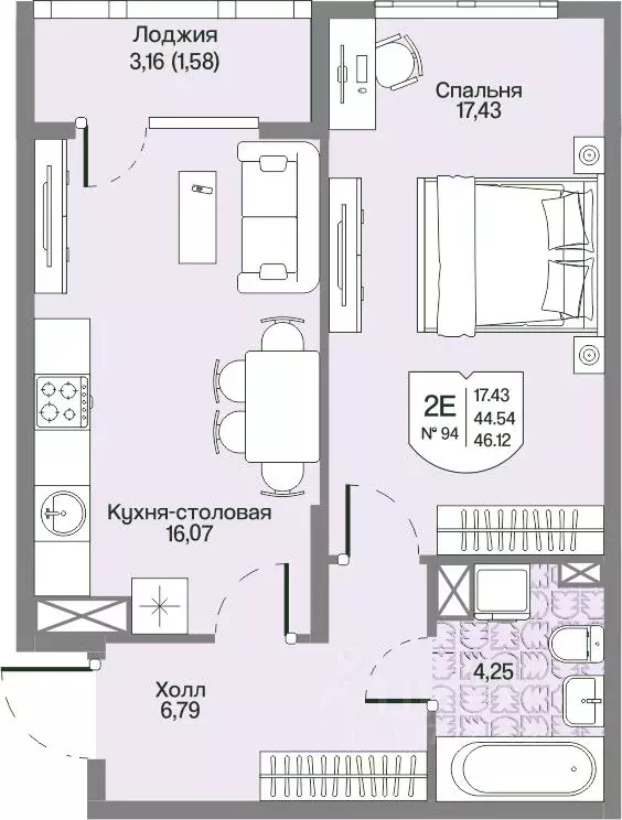 1-к кв. Ленинградская область, Всеволожский район, Бугровское ... - Фото 1